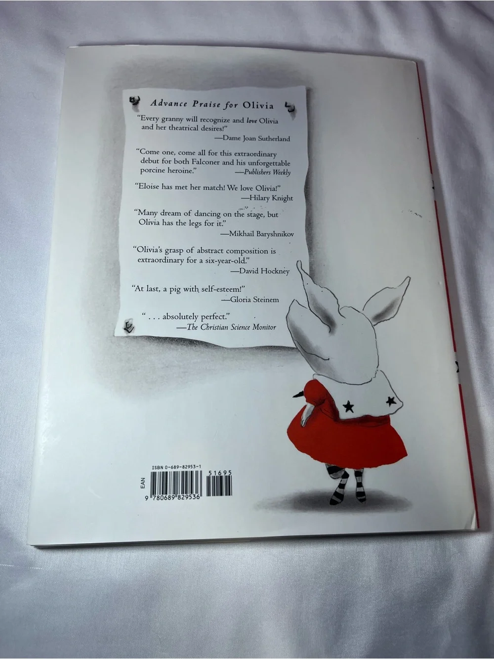 Olivia The Pig Hardcover Book 2000 Vintage Children’s Story Book With Sleeve